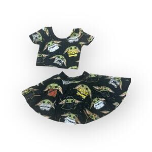 Wild rich kids Star Wars grogu baby yoda Disney two piece set